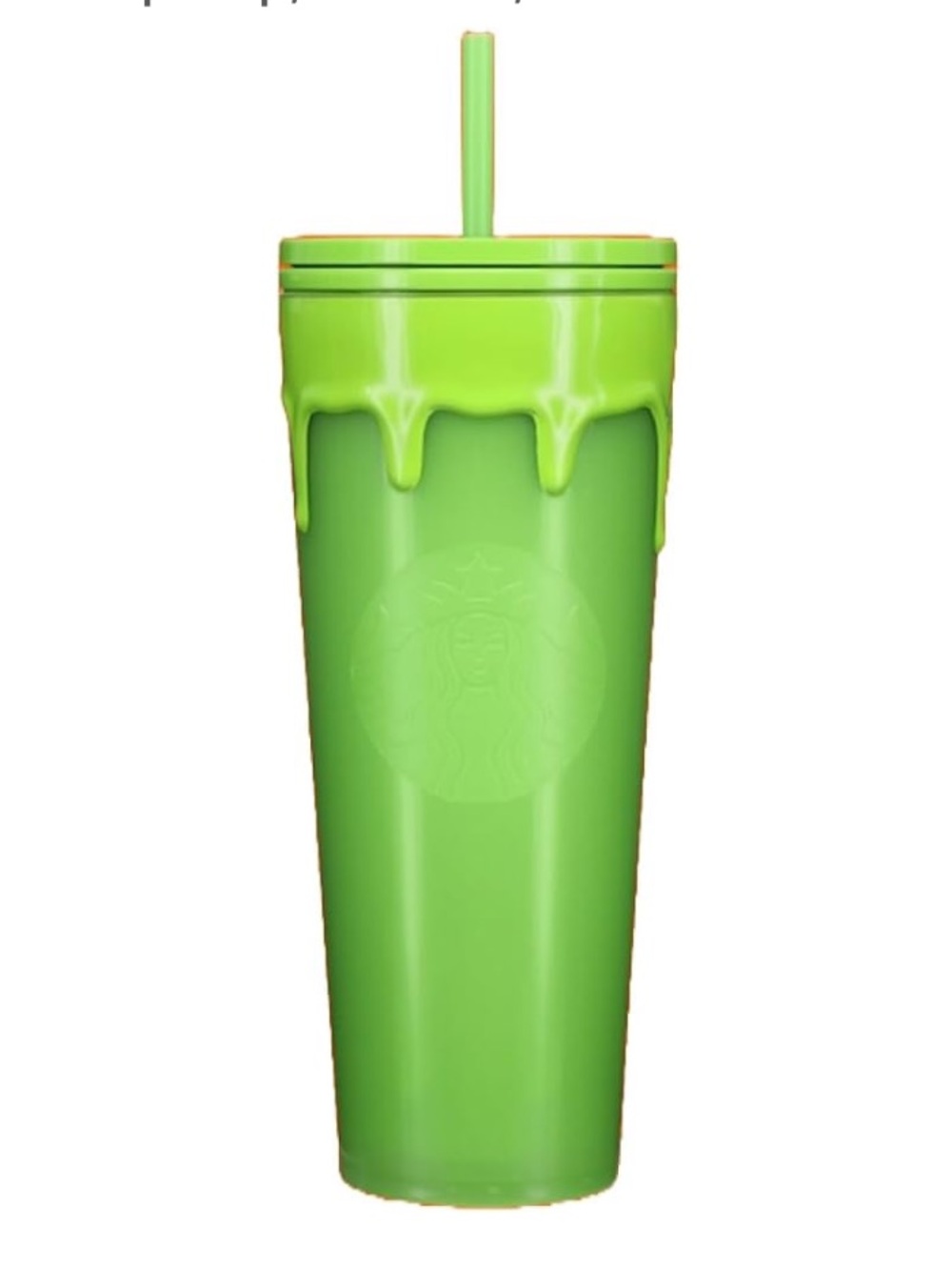 NEW Starbucks Halloween 2023 Glow in the Dark Slime Drip Venti Cold Tumbler